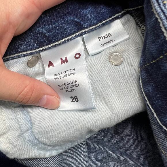 AMO Pixie Jeans Mid rise slim fit cropped jeans - Picture 5 of 5